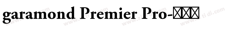 garamond Premier Pro字体转换